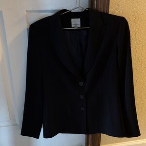 Anne Klein Women's Elegant Black Blazer & Trousers Size 4